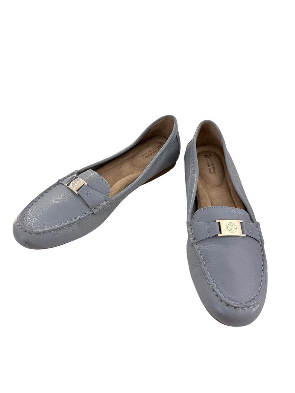Giani Bernini Women's Blue Leather Driving Loafers
